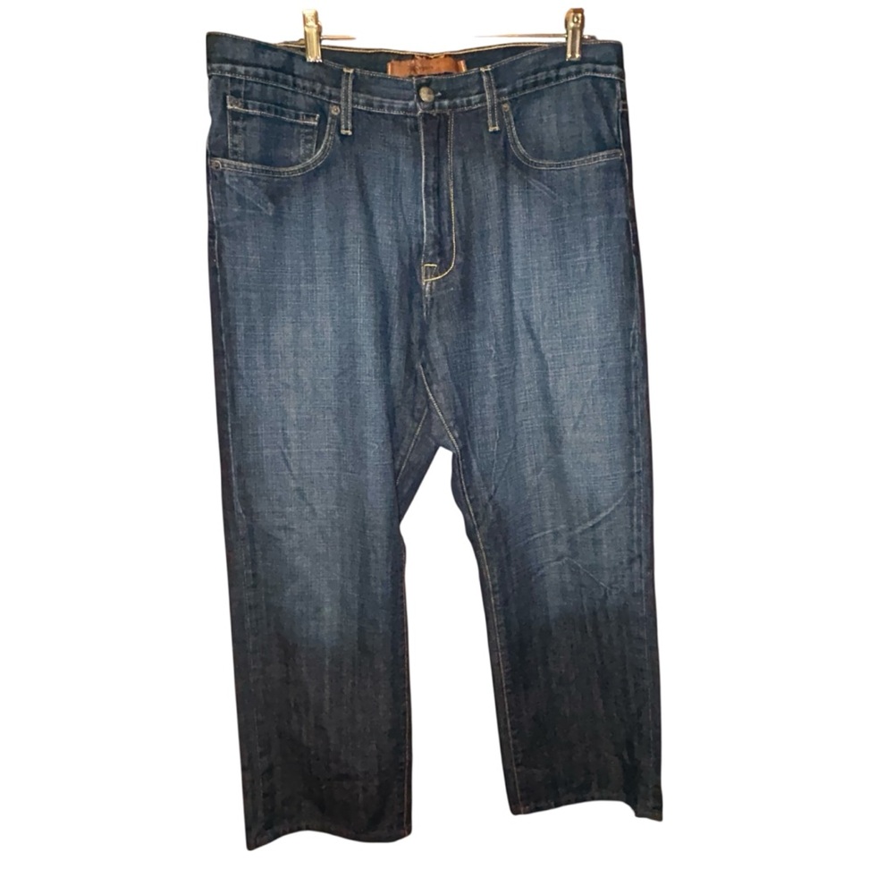 Agave Denim‎ Mens Waterman Relaxed Straight Jeans 38 Sand Dollar Cotton USA Made